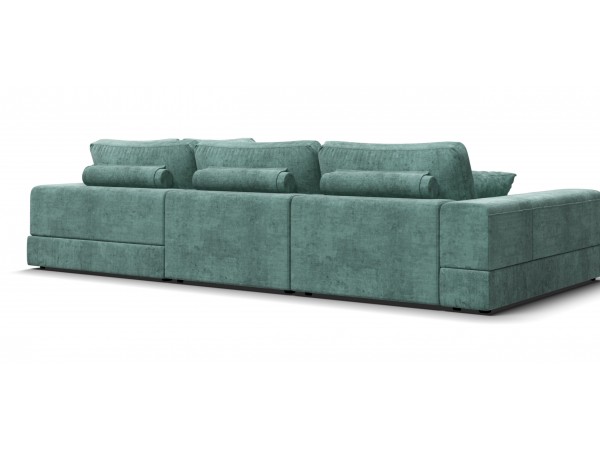 Угловой диван-кровать Босс Модуль XL правый, мягкие подлокотники, шенилл Глосс минт