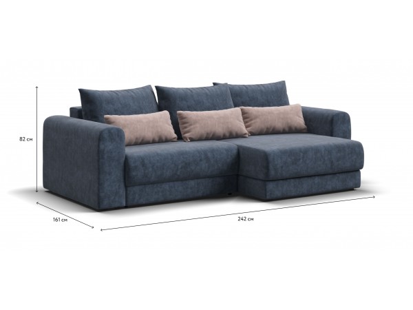 Модульный угловой диван РИЧМОНД MODOOL Велюр Royal топаз NEW