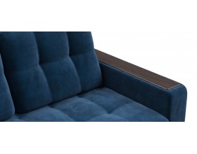 Диван Босс Маркет двухместный велюр Монолит синий