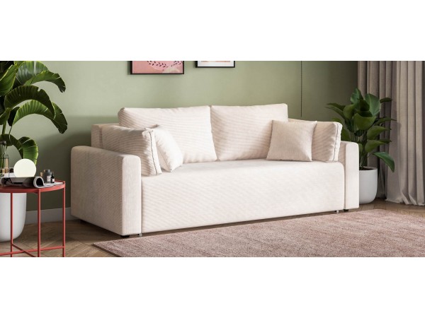 Диван Софт вельвет Корд бежевый