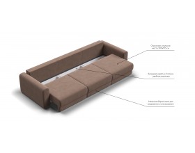 Модульный диван Ричмонд Модуль MAX Велюр Монолит мокко