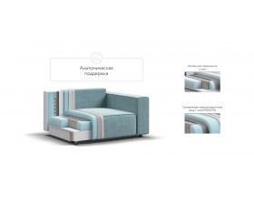 Кресло Босс Софт Модуль велюр Монолит аква