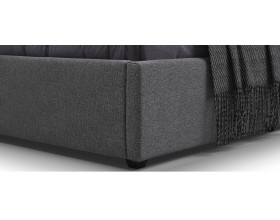 Белла Мини Кровать+ПМ 90*200 Рогожка Мальмо серый