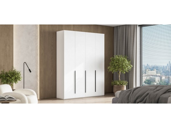 Босс Стандарт 180*236 шкаф распашной 4Д+ящики Белый