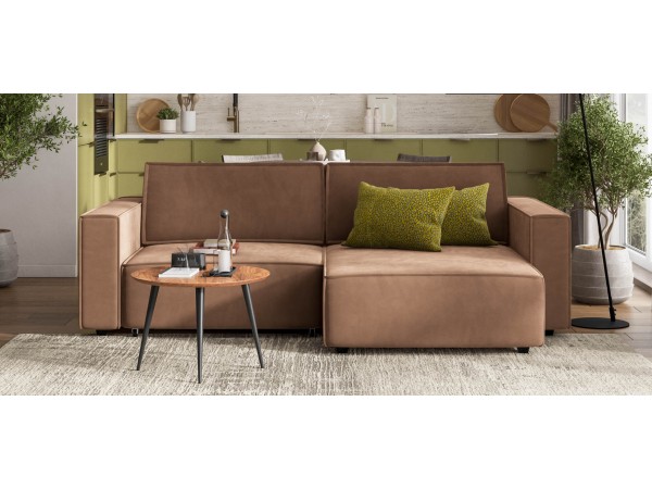 Угловой диван Босс Софт Модуль Велюр Монолит мокко