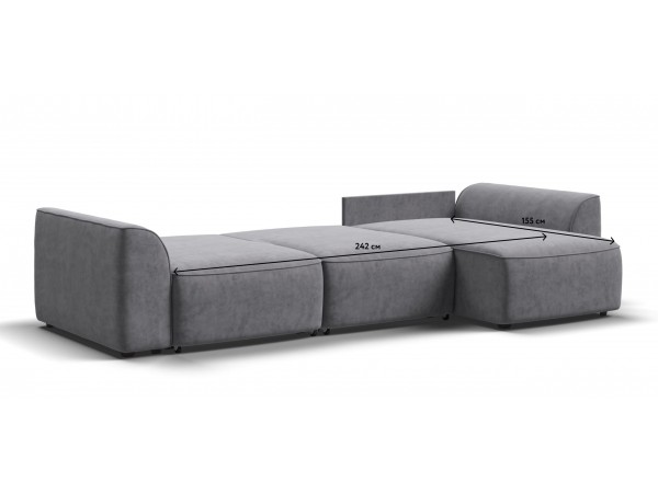 Угловой диван KING SE Велюр Роял агат