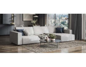 Угловой диван Босс Софт Модуль Макс Велюр Монолит сталь