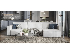 Угловой диван Босс Софт Модуль Макс Велюр Монолит сталь