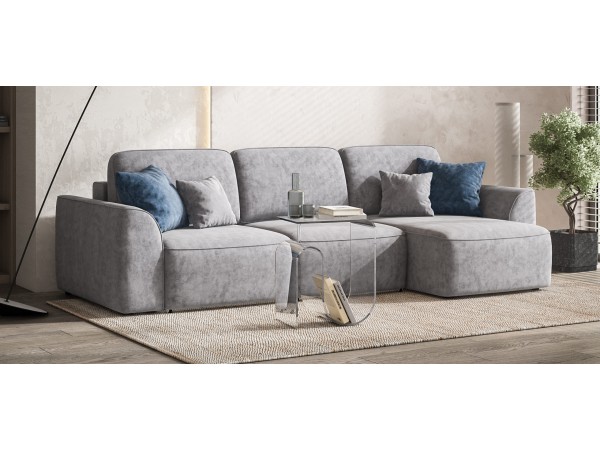 Угловой диван KING SE Велюр Роял агат