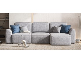 Кинг угловой диван Велюр Роял агат