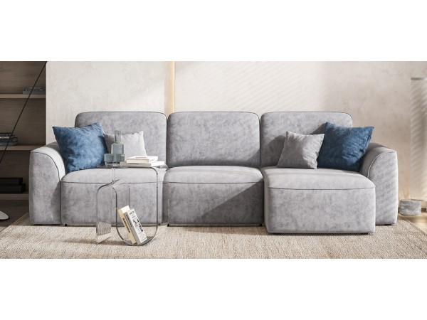 Угловой диван KING SE Велюр Роял агат