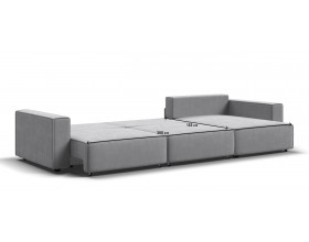 Угловой диван Босс Софт Модуль Макс Велюр Монолит сталь