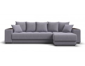 Угловой диван Ванкувер Рогожка Мальмо платина