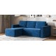 Угловой диван Лофт велюр Монолит синий