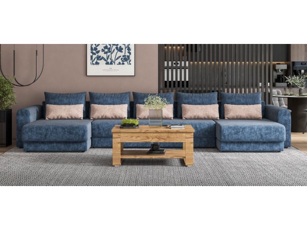 Модульный п-образный диван РИЧМОНД MODOOL Велюр Royal топаз NEW