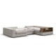П-образный диван-кровать Босс Модуль правый, полка справа, шенилл Смарт кварц