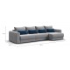 Модульный угловой диван РИЧМОНД MODOOL MAX Велюр Monolit сталь