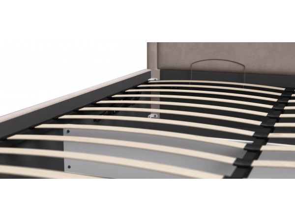 МП Фрея Кровать+ПМ 160*200 велюр Монолит латте