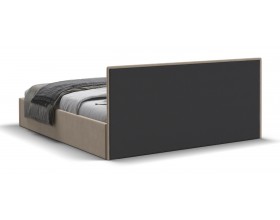 МП Фрея Кровать+ПМ 160*200 велюр Монолит латте