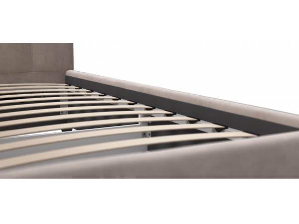 Белла Мини Кровать+ПМ 90*200 велюр Монолит латте