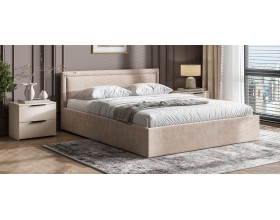 МП Фрея Кровать+ПМ 160*200 велюр Монолит латте