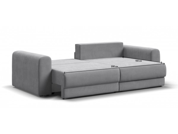 Модульный угловой диван РИЧМОНД MODOOL Велюр Monolit сталь