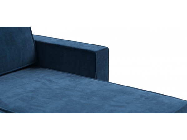 Угловой диван Лофт велюр Монолит синий