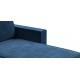 Угловой диван Лофт велюр Монолит синий