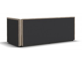 Белла Мини Кровать+ПМ 90*200 велюр Монолит латте