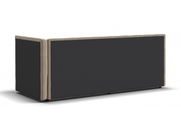 Белла Мини Кровать+ПМ 90*200 велюр Монолит латте