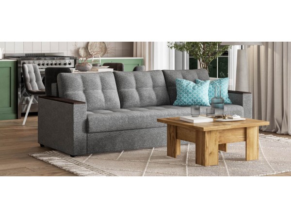 Диван Атланта НПБ 90 Рогожка Мальмо серый