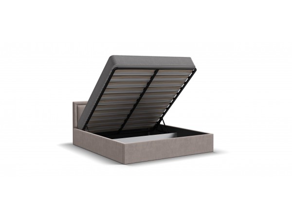 МП Фрея Кровать+ПМ 160*200 велюр Монолит латте