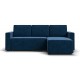 Угловой диван Лофт велюр Монолит синий