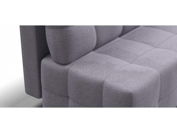 Диван Уют мини Рогожка Мальмо платина