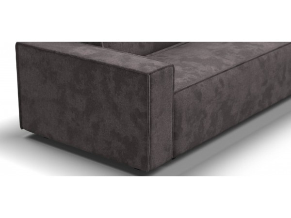 Диван Лофт велюр Алькантара серый