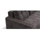 Диван Босс Маркет двухместный велюр Алькантара серый