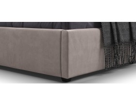 Белла Мини Кровать+ПМ 90*200 велюр Монолит латте