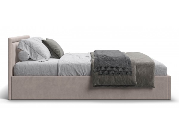 МП Фрея Кровать+ПМ 160*200 велюр Монолит латте