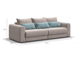 Модульный диван РИЧМОНД MODOOL Велюр Monolit латте