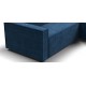 Угловой диван Лофт велюр Монолит синий