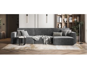 Угловой диван Босс Софт Модуль Макс Велюр Монолит серый
