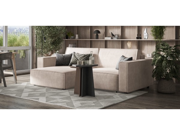 Угловой диван Босс Софт Модуль Велюр Монолит латте