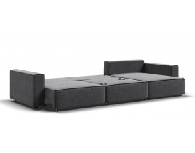 Угловой диван Босс Софт Модуль Макс Велюр Монолит серый