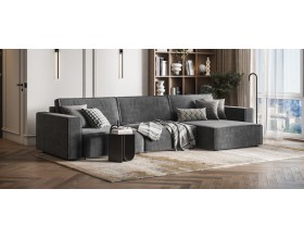 Угловой диван Босс Софт Модуль Макс Велюр Монолит серый