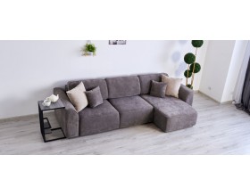 Кинг угловой диван Велюр Роял тауп