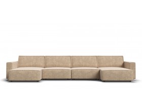 П-образный диван Босс Софт Модуль Велюр Роял шампань