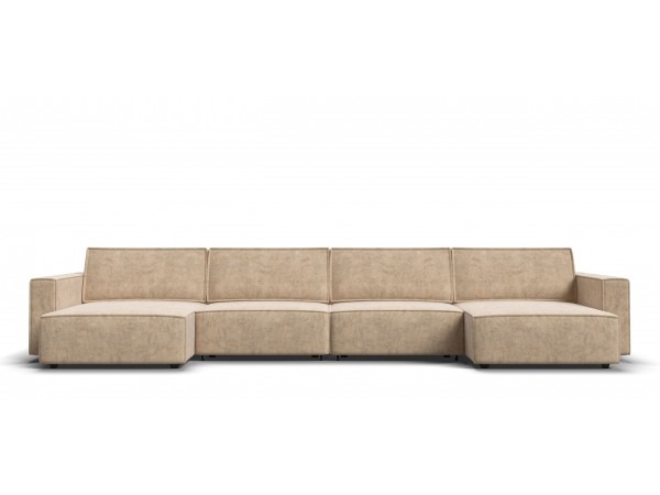 П-образный диван Босс Софт Модуль Велюр Роял шампань