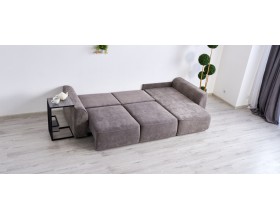 Кинг угловой диван Велюр Роял тауп