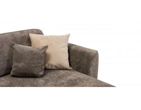 Кинг угловой диван Велюр Роял тауп