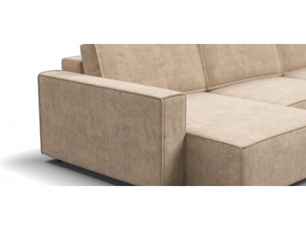 П-образный диван Босс Софт Модуль Велюр Роял шампань